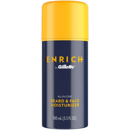 Enrich Gillette Men's All-in-One Beard & Face Moisturizer - 3.3 Fl Oz