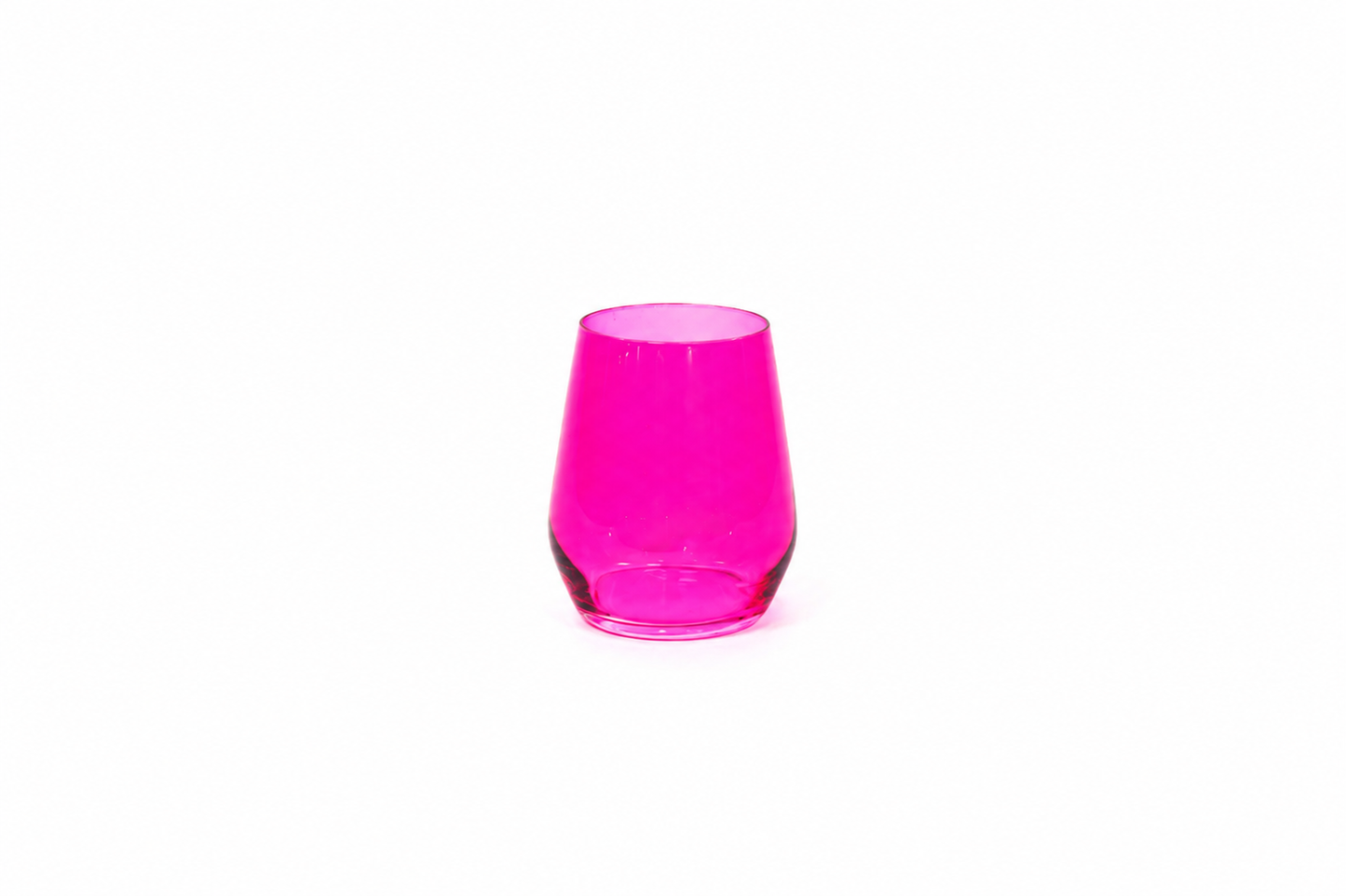 Hot Hot Pink - Colored Wine Glass