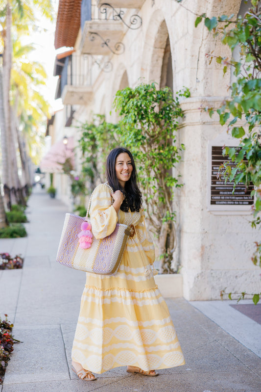 Gold / Violet Mermaid Citron Tote