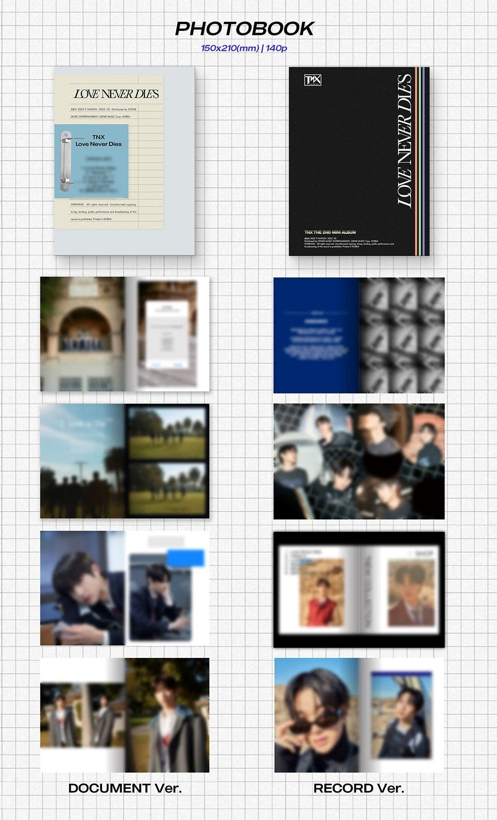 Tnx 2nd Mini Album - Love Never Dies