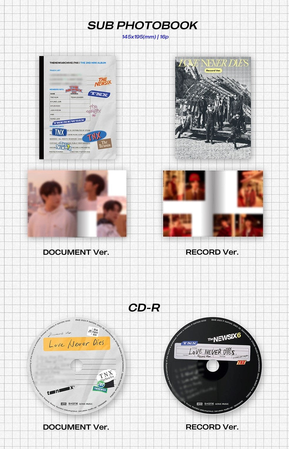 Tnx 2nd Mini Album - Love Never Dies