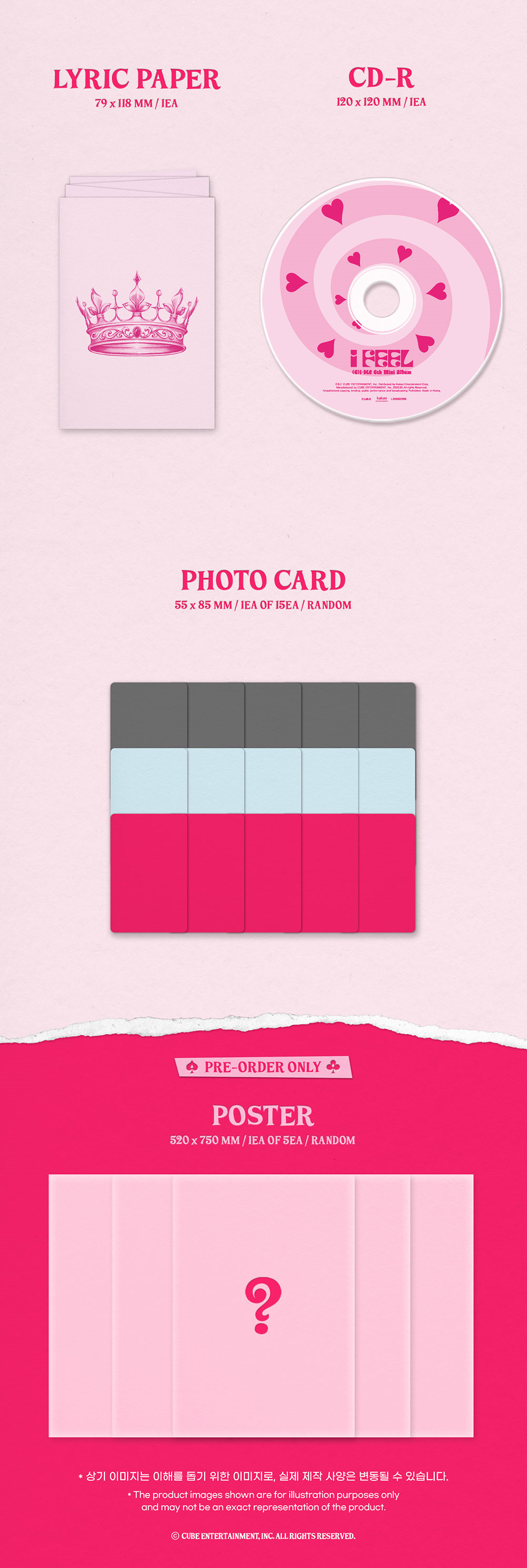 (G)I-DLE 6th Mini Album - I Feel (Jewel Ver)