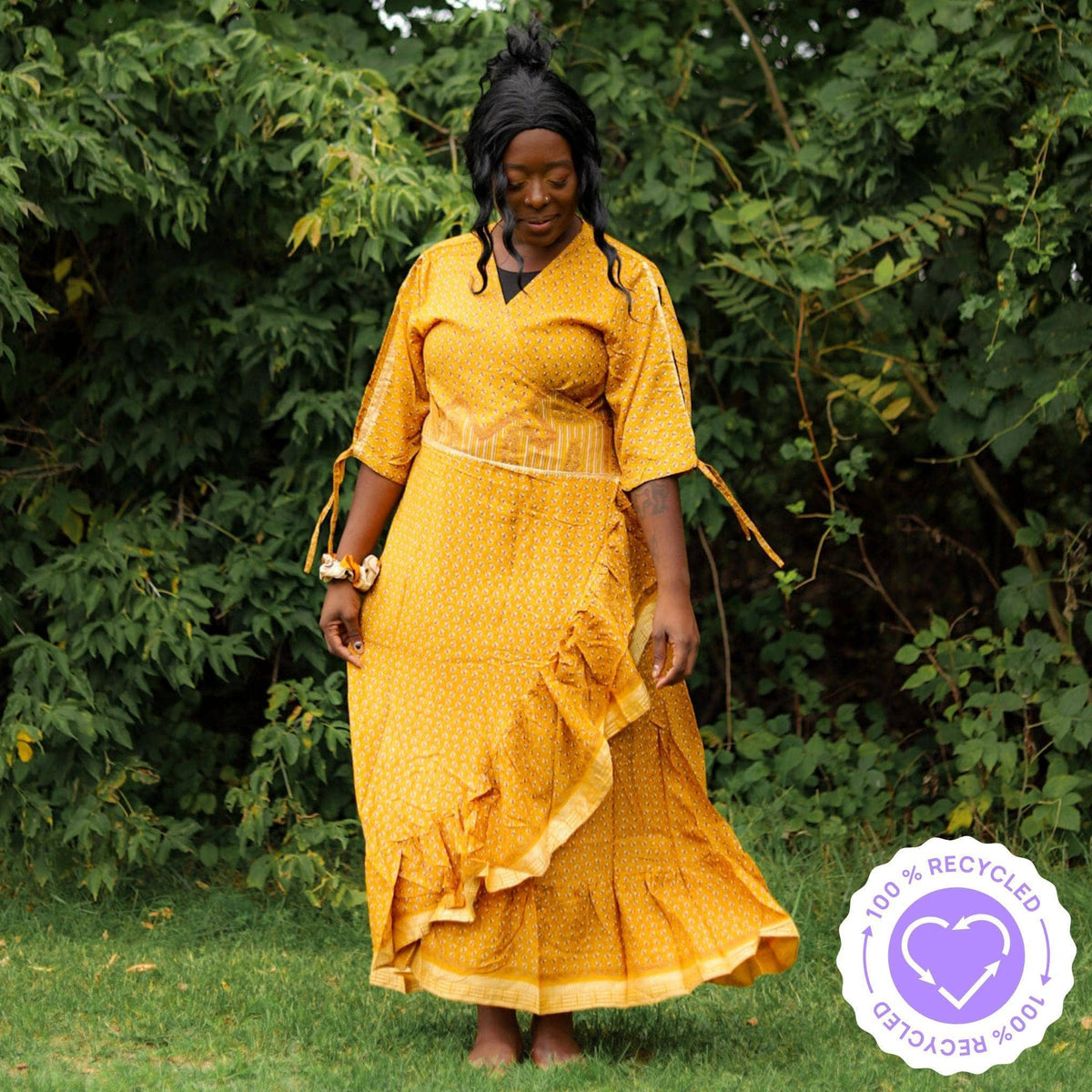 Warehouse Closeout: The Zaria - Sari Wrap Dress