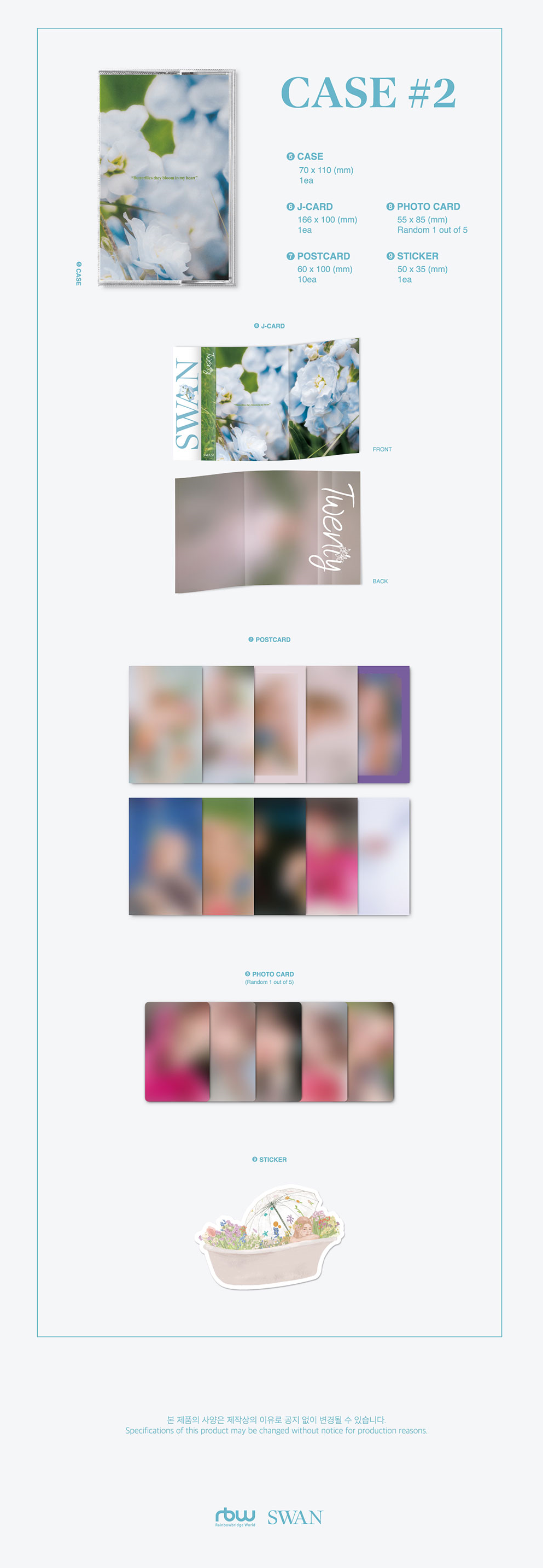 Purple Kiss Swan 1st Single Album - Twenty