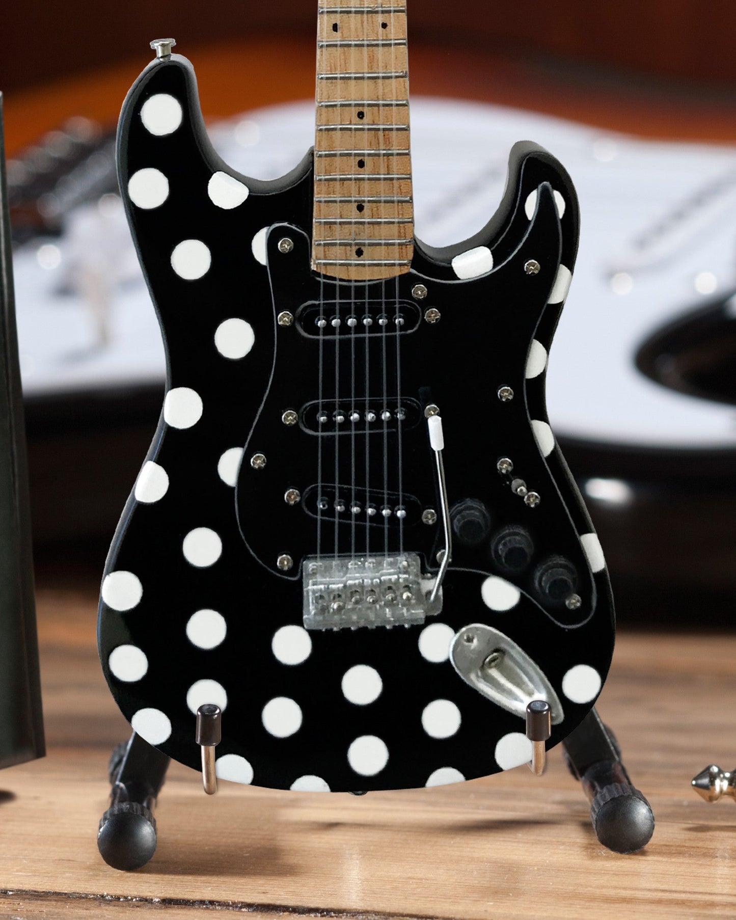 Officially Licensed Buddy Guy Miniature Fender™ Strat™ with Polka-Dot Finish Guitar Replica - Osadia Concept Store
