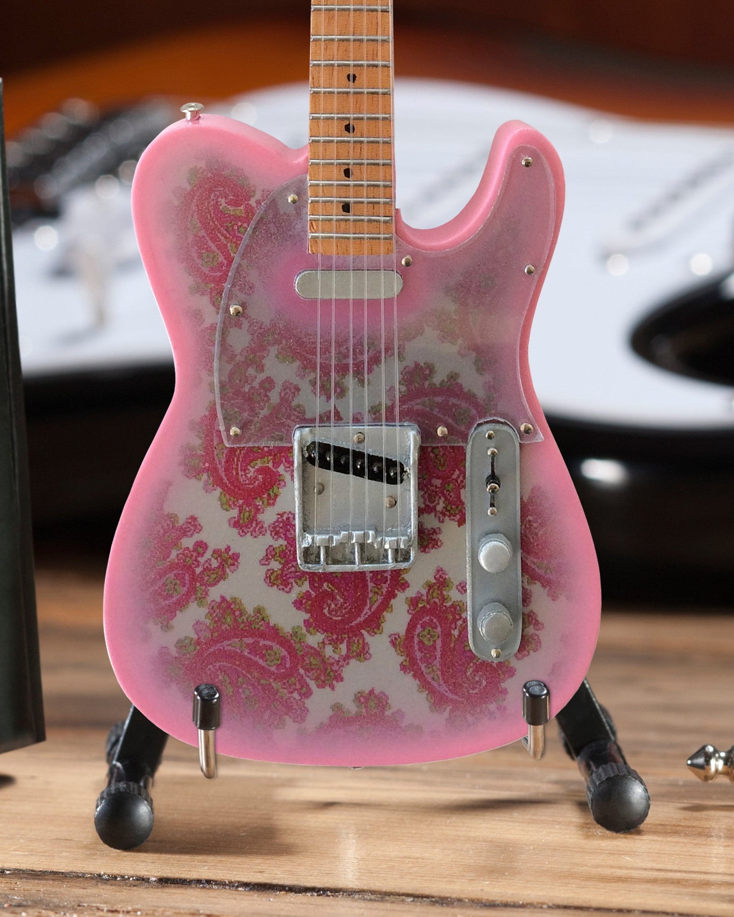 Fender™ Miniature Pink Paisley Telecaster™ Guitar Replica - Officially Licensed - Osadia Concept Store