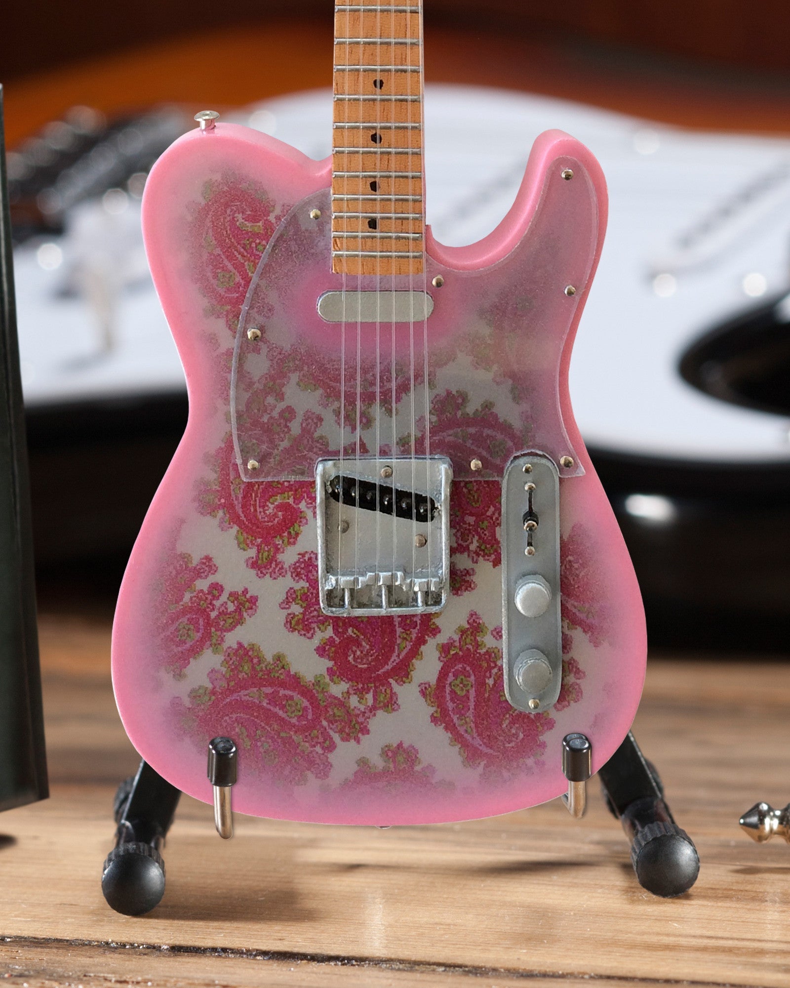 Fender™ Miniature Pink Paisley Telecaster™ Guitar Replica - Officially Licensed - Osadia Concept Store