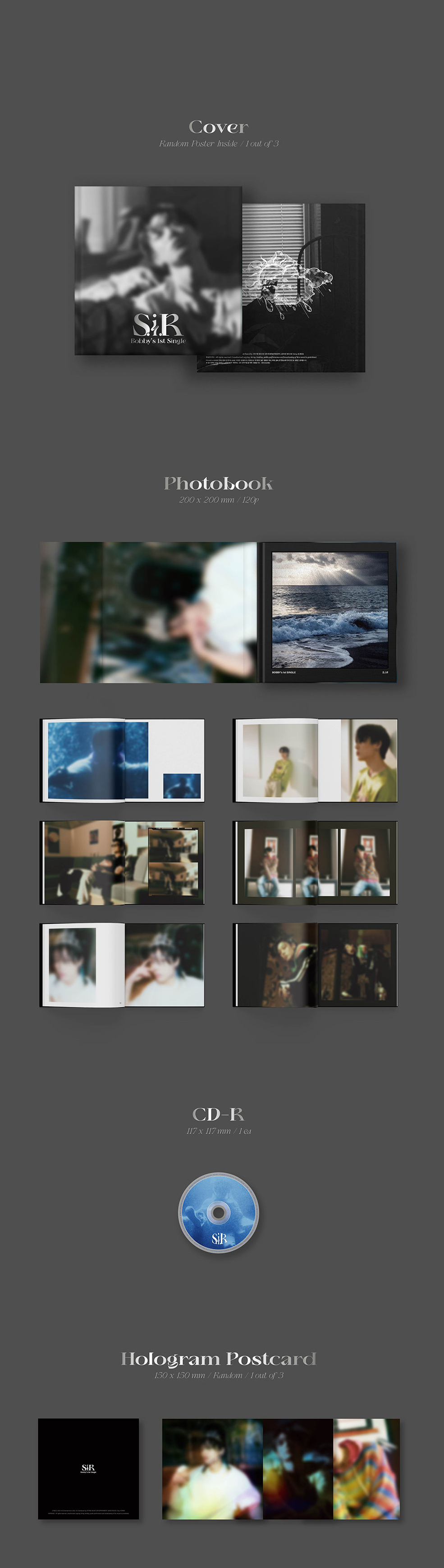 iKON Bobby 1st Solo Album - S.I.R