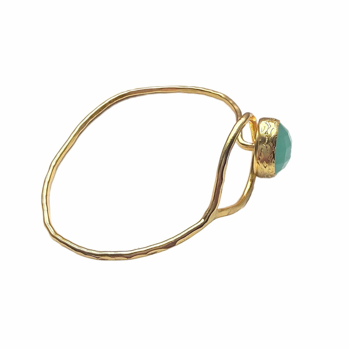 Aqua Chalcedony Loop Bracelet