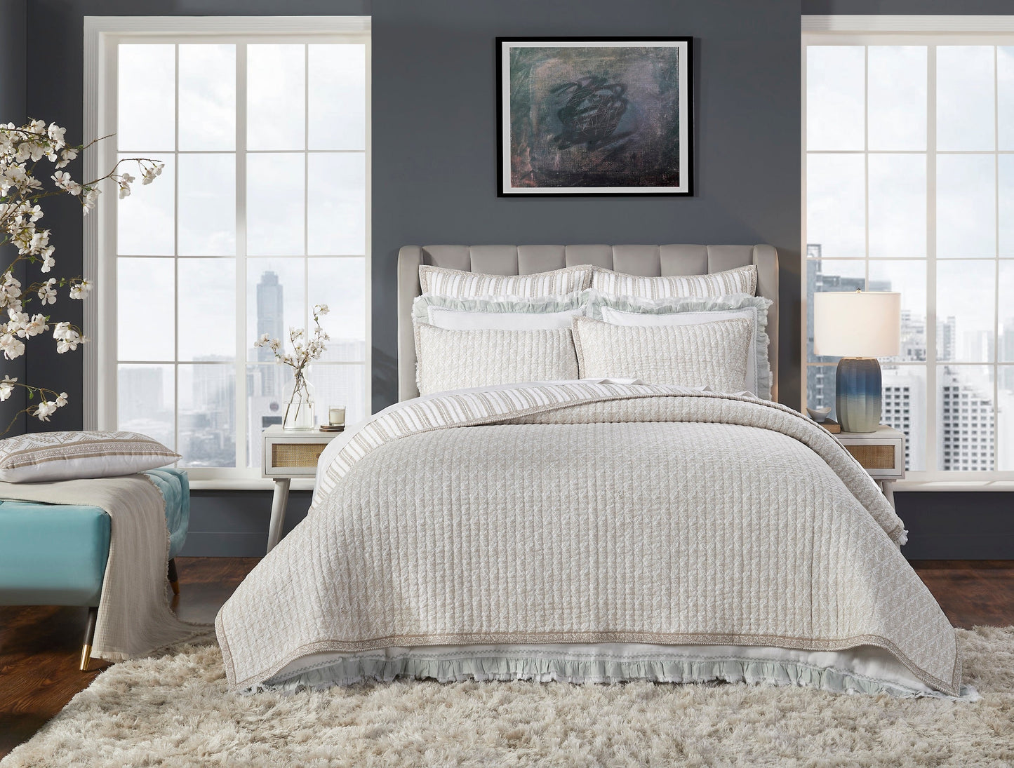 Serenity Printed Reversible Quilt