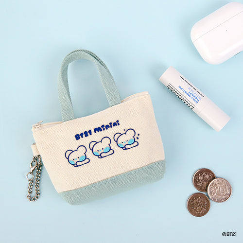 BTS  x BT21 Minini Canvas Bag And Pouch
