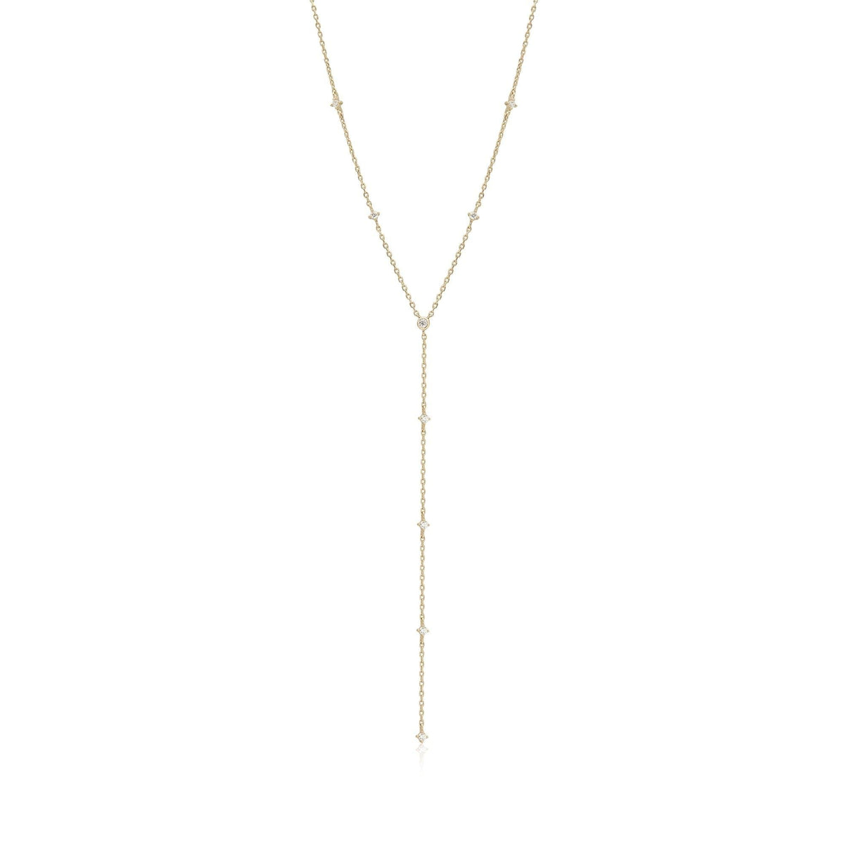 CZ Studded Lariat