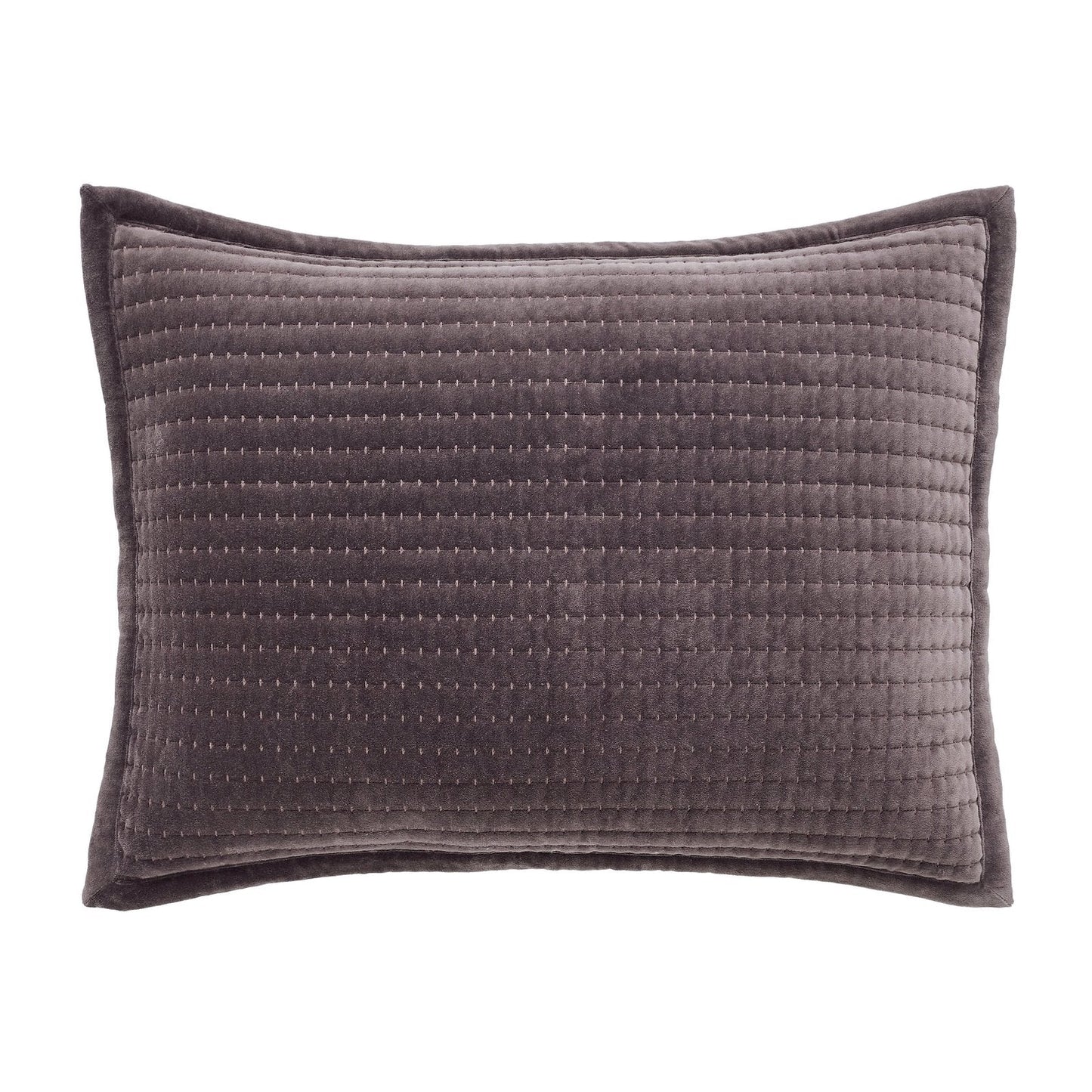 Milton Channel Stitched Velvet Coverlet Sham