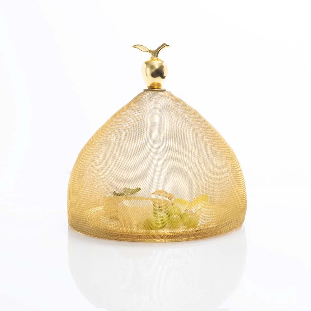 Gold Mesh Domes Set of 2 (1 Each Lg & Sm)