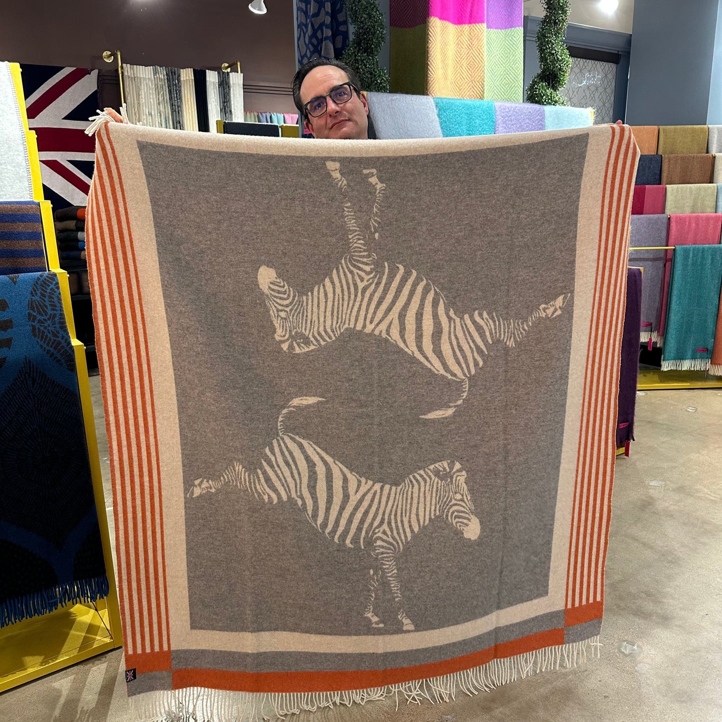 Savanna Equestrian Reversible Throw – Extra-Fine Italian Merino Wool | 56" x 72"