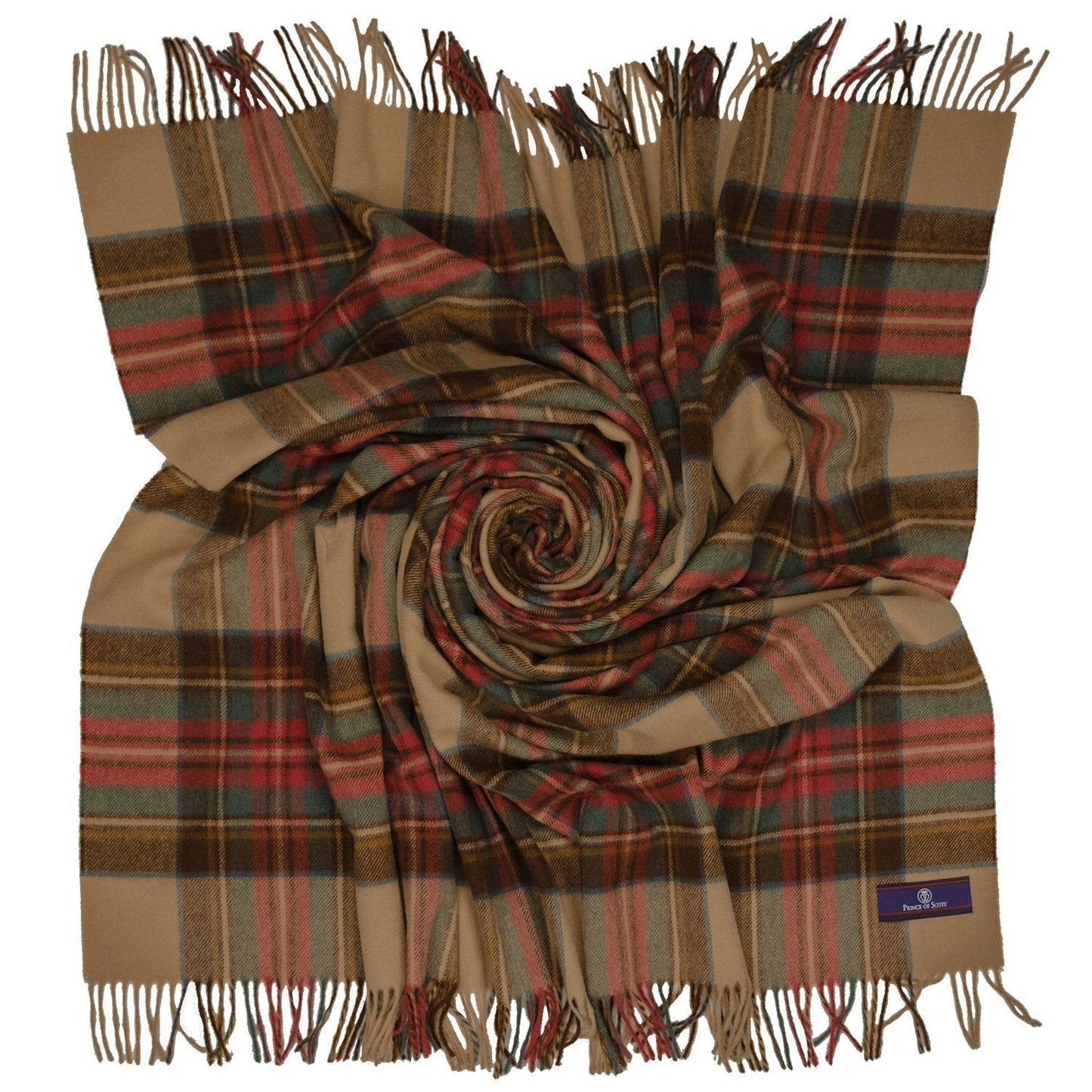Prince of Scots Merino Wool Throw ~ Antique Dress Stewart ~