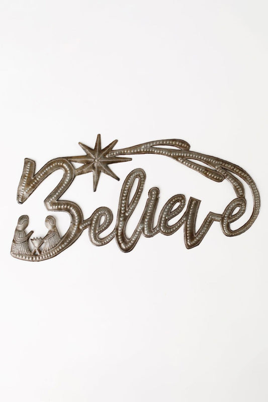 Believe Metal Art