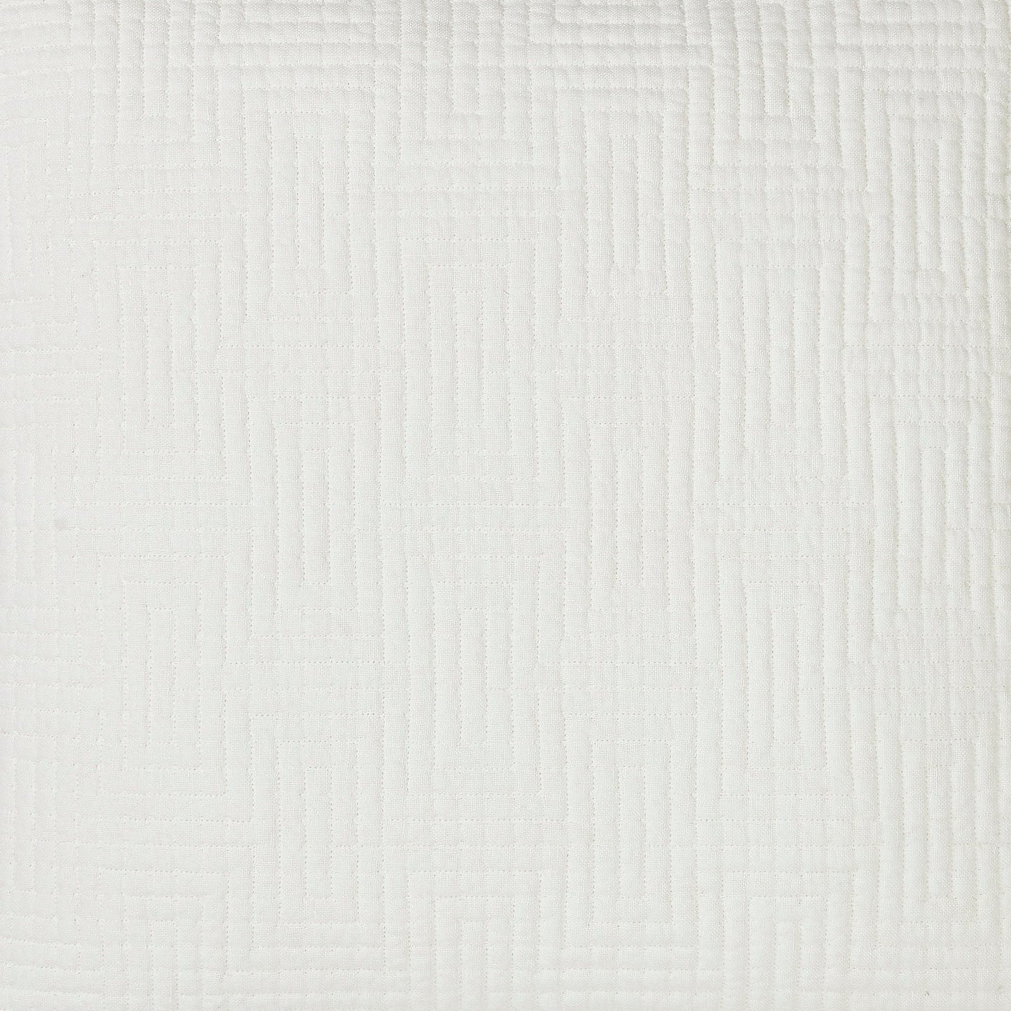 Maze Geometric Linen Coverlet Sham