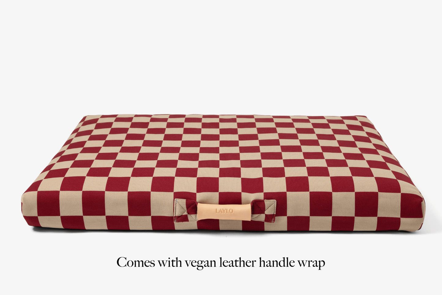 Red Checker | Dog Bed with Cover