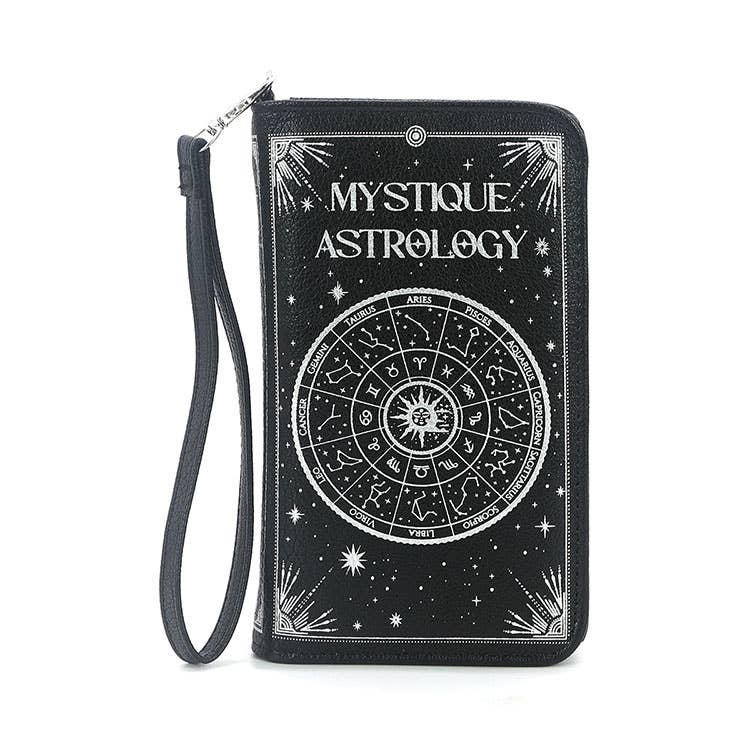 Mystique Astrology Wristlet Wallet in Vinyl