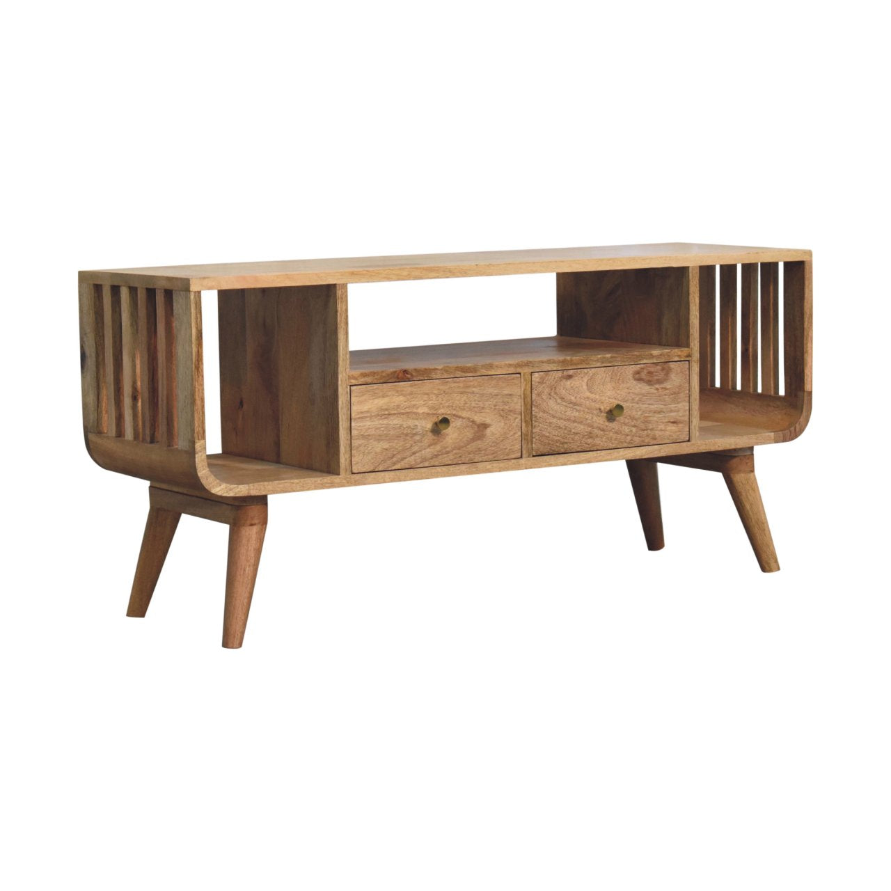 Solid Wood Soba Nordic Multi Media Unit