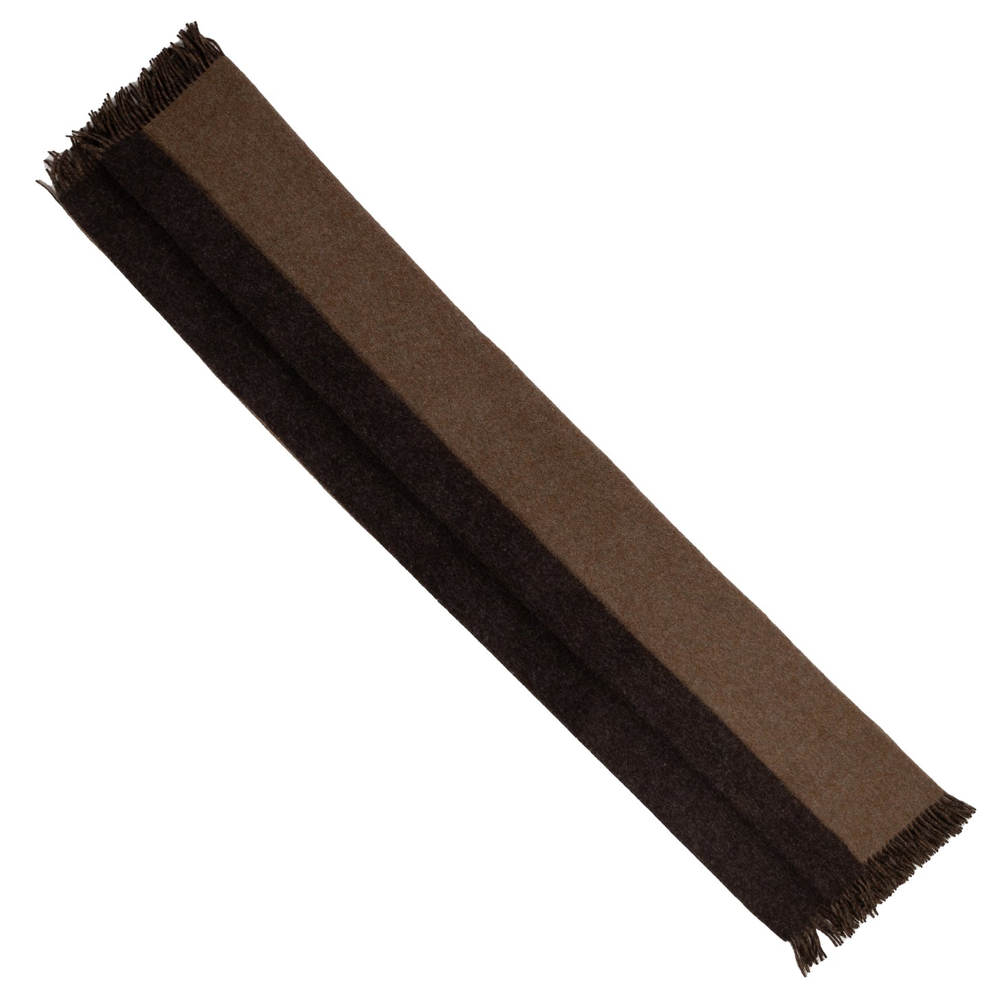 Highland Tweeds Reversible Double Cloth Throw (Mocha/Brown)