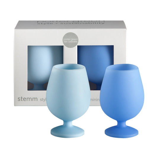 Sky + Kingfisher | Stemm | Unbreakable Wine Glasses