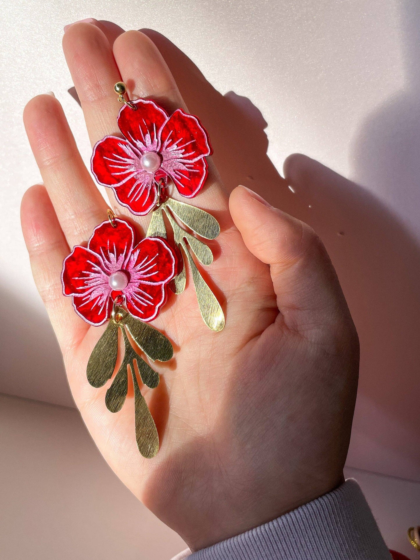 Flower of Luck Acrylic Earrings