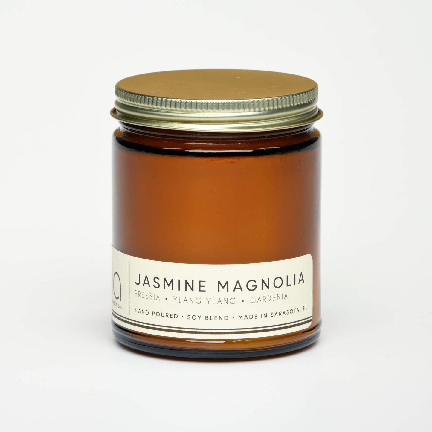 Jasmine Magnolia Soy Blend Candle — Gardenia, Ylang Ylang & Musk