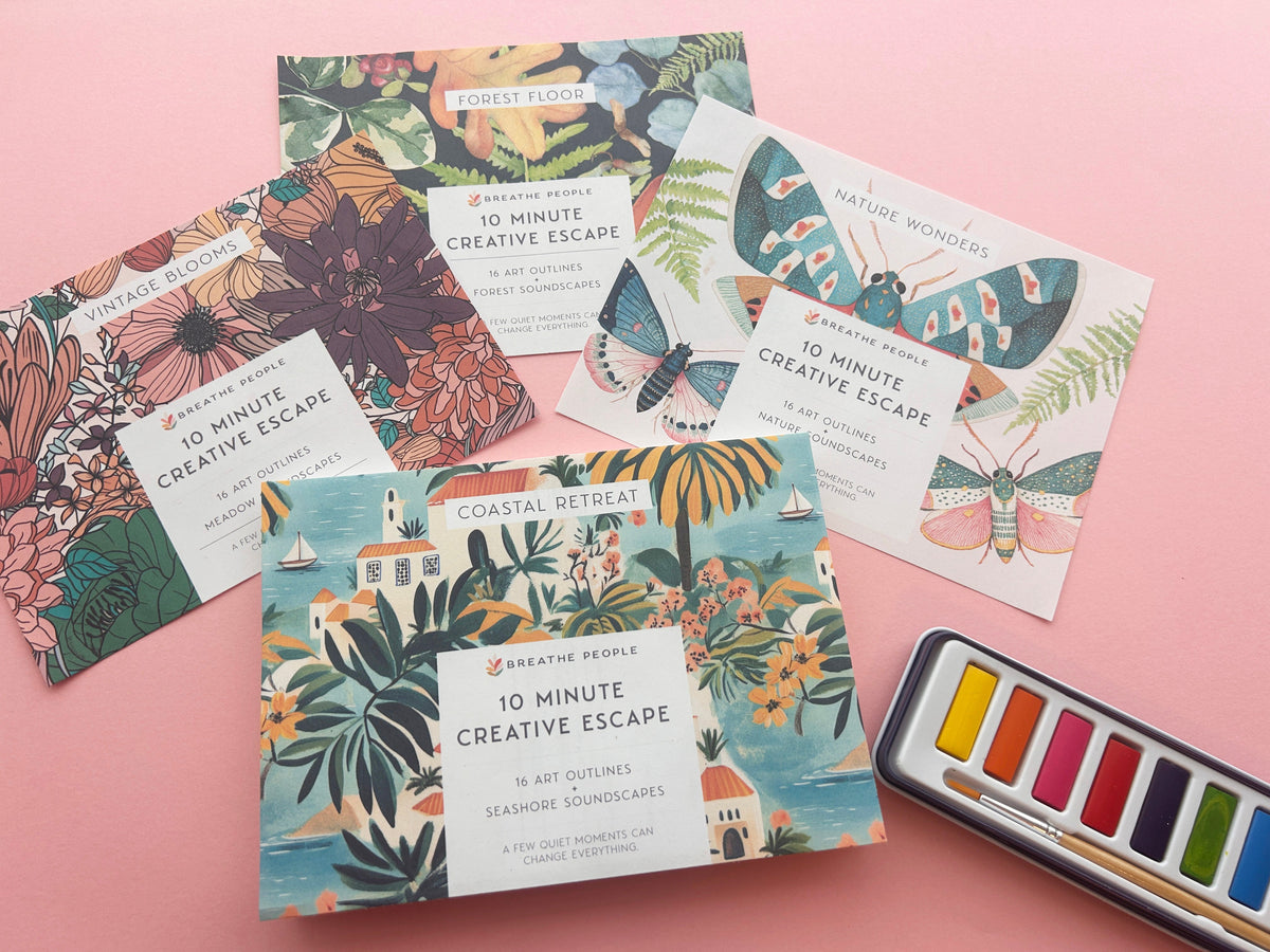 10 Minute Creative Escape Art Book — Forest Floor