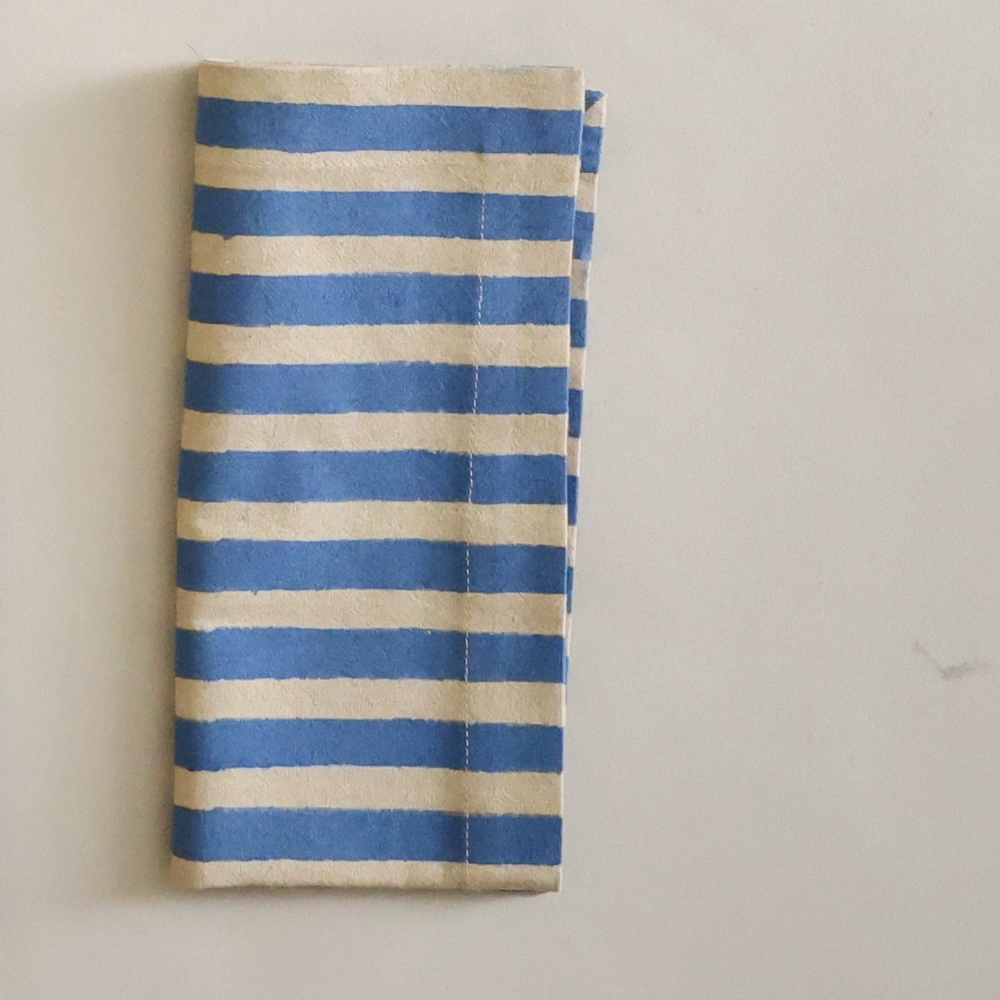 Oh! Stripes (Blue) Block Print Napkins