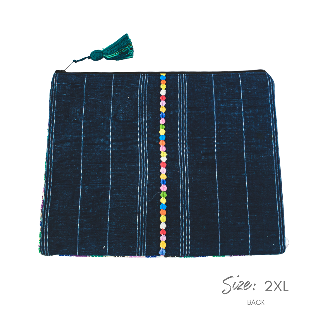 Maya Up-cycled Huipil Cosmetic One-of-a-Kind Bag - Guatemala - Osadia Concept Store