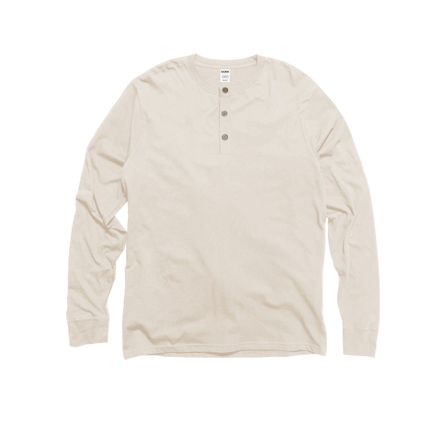 Unisex Long Sleeve Eco Cotton Henley