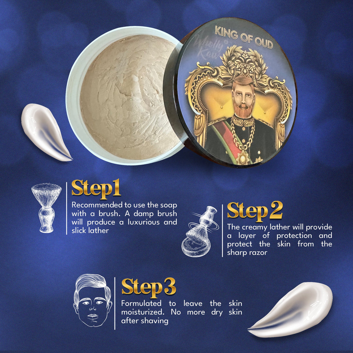 King of Oud Shaving Soap