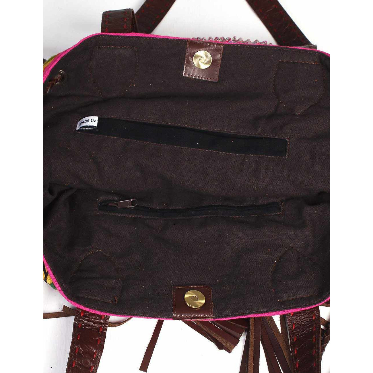 Half-Moon Ibiza Vintage Leather Boho Moon Shoulder Bag - Thailand