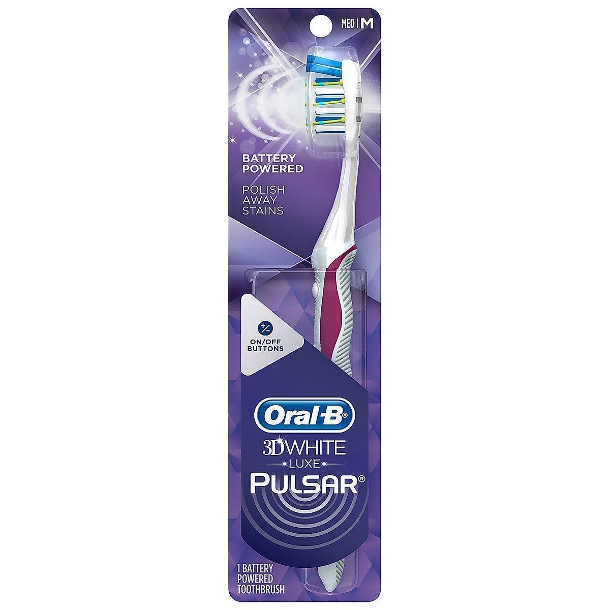 Oral-B Pulsar Whitening Battery Powered Toothbrush, Medium