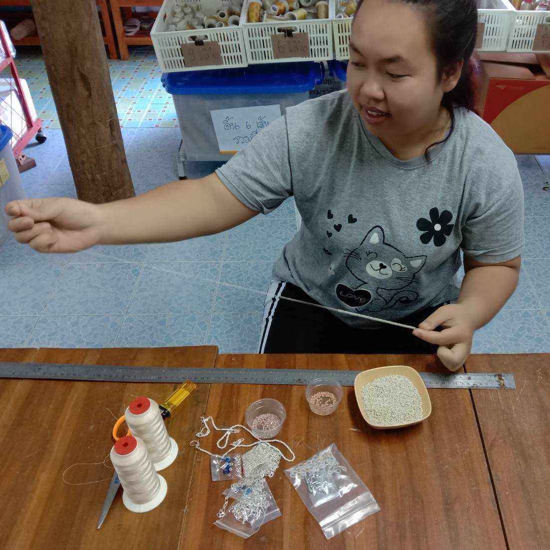 Cindy Bead & Tassel Sunglass Chain - Thailand