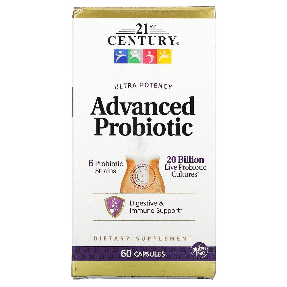 21st Century Ultra Potency Advanced Probiotic, 60 Capsules