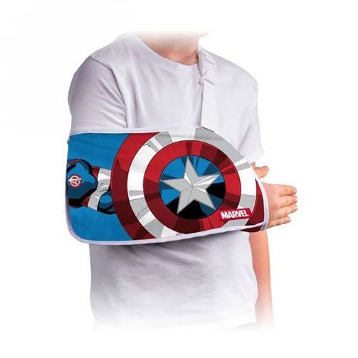 DonJoy Marvel Kids Arm Sling Captain America XXS Paediatric 23cm Arm Length