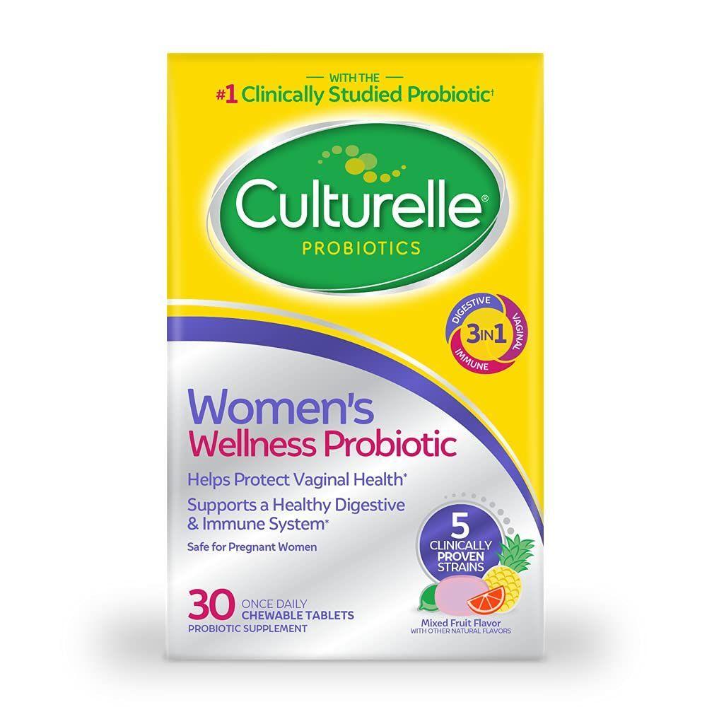 Culturelle Probiotics, Women's Wellness Probiotic, Mixed Fruit, 30 Chewable Tablets