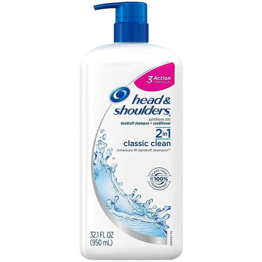Head & Shoulders Shampoo Conditioner, Dandruff, Advanced 2 In 1, Classic Clean