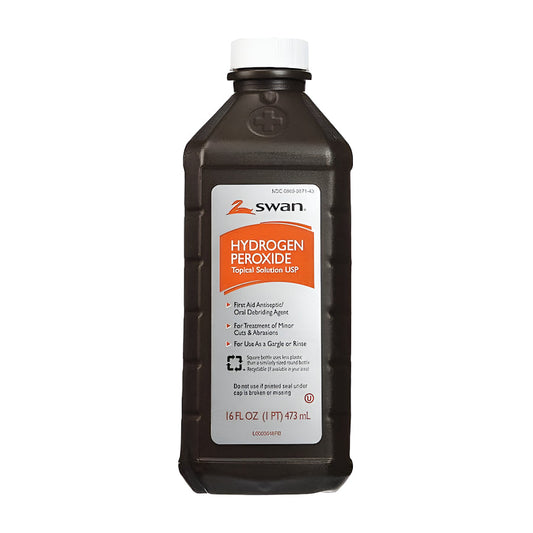 Swan Hydrogen Peroxide Antiseptic Topical Solution, 16 Oz