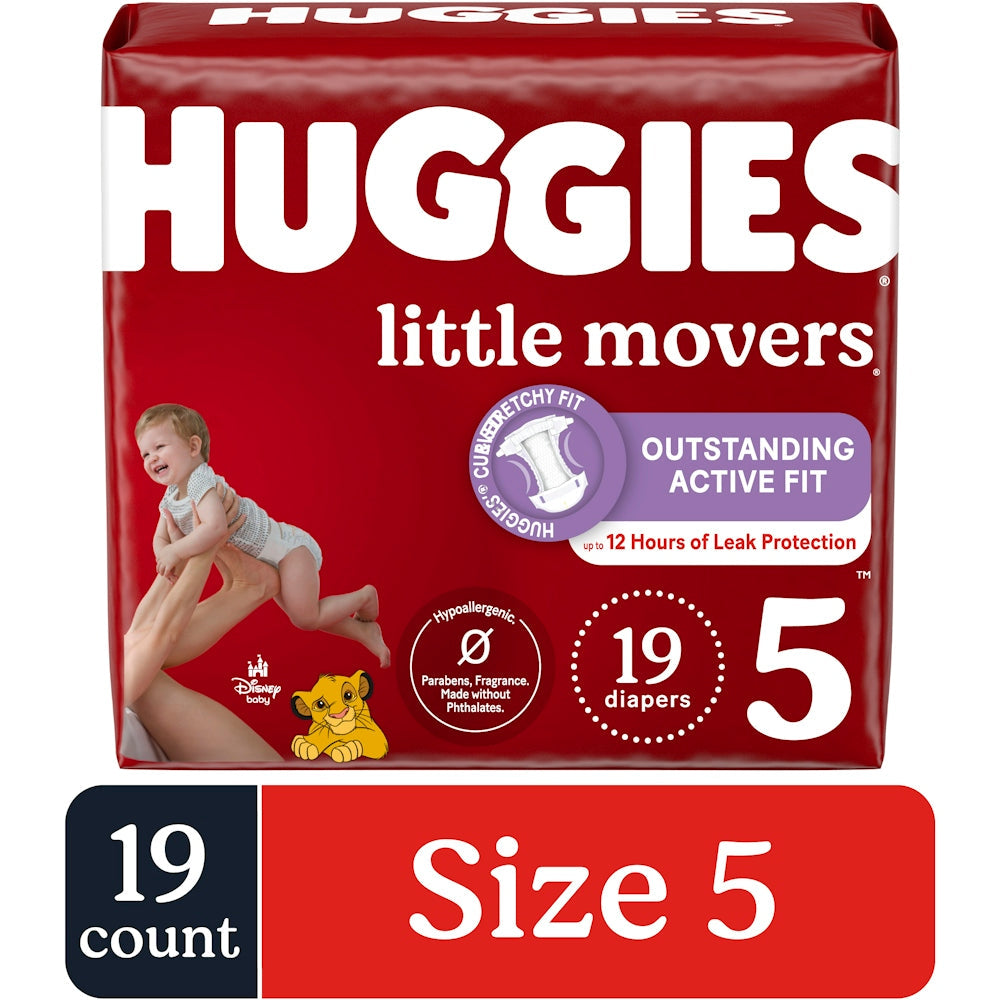 Huggies Diapers, Little Movers, Disney Baby, Size 5