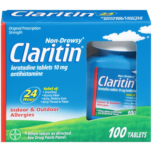 Claritin Allergy Relief 24 Hour Non-Drowsy Loratadine Tablets
