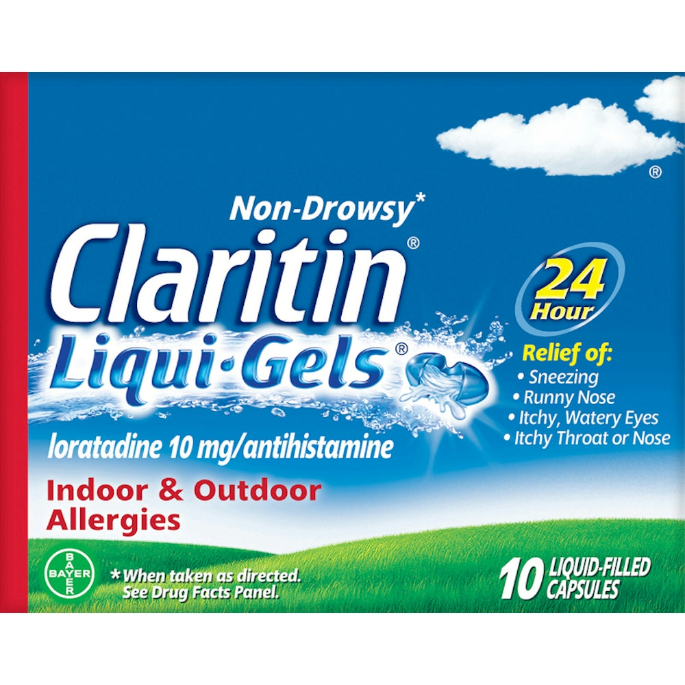 Claritin 24 Hour Liqui Gels Non Drowsy Allergy Relief Capsules