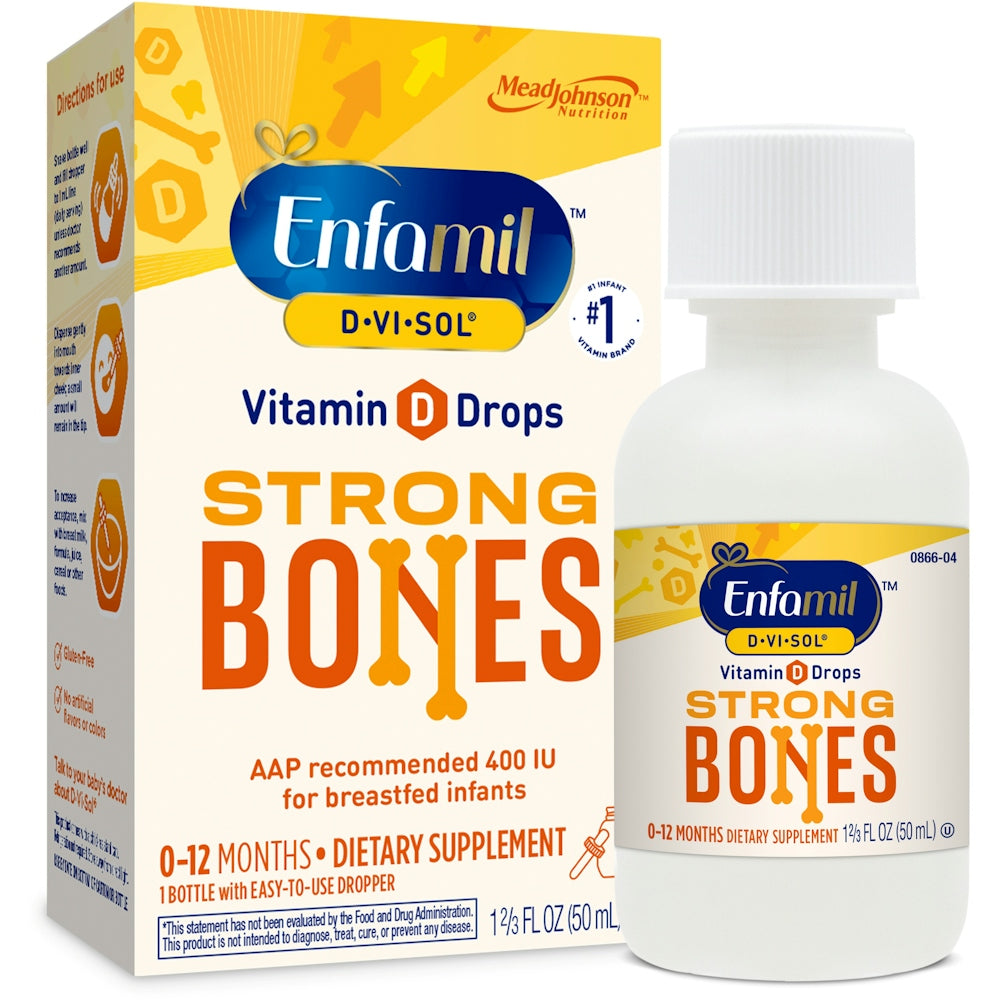 Enfamil D-Vi-Sol Vitamin D Supplement Drops For Infants 50 Ml Dropper Bottle