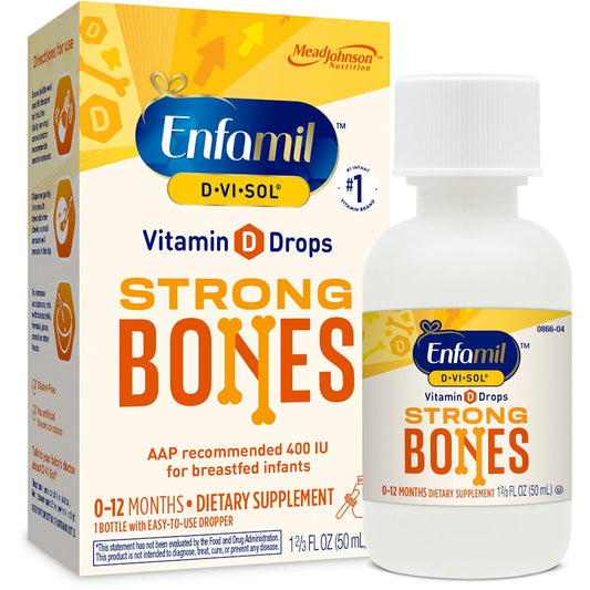 Enfamil D-Vi-Sol Vitamin D Supplement Drops For Infants 50 Ml Dropper Bottle
