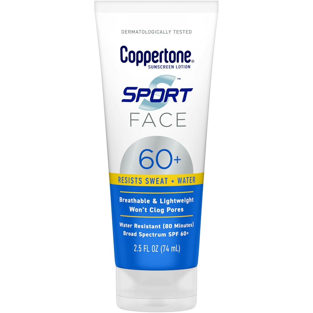 Coppertone Face Broad Spectrum Spf 60+ Sunscreen Lotion 2.5 Fl Oz