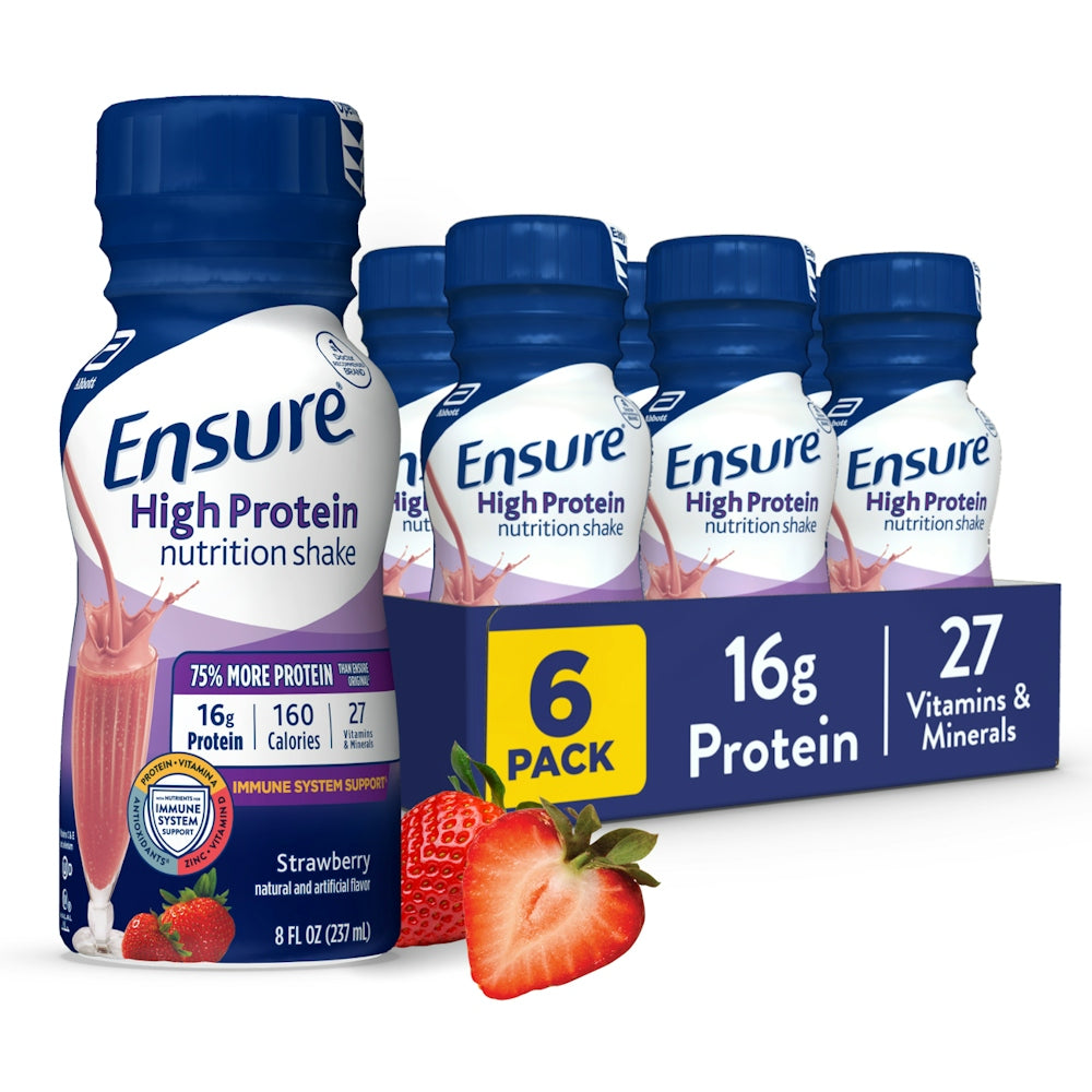 Ensure Strawberry High Protein Nutrition Shake, 8 Fl Oz