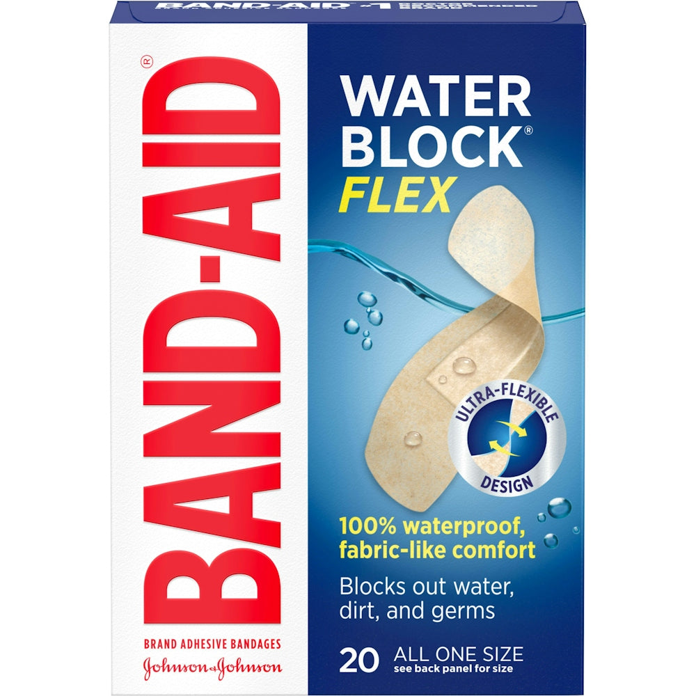 Band-Aid Brand Water Block Flex All One Size Adhesive Bandages